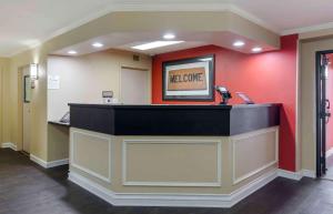 a lobby with a waiting area with a phone at Extended Stay America Suites - Los Angeles - Glendale in Glendale