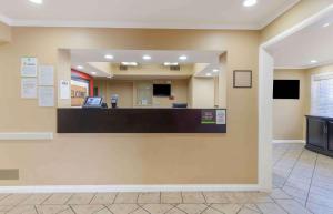 a lobby of a hospital with a reception counter at Extended Stay America Suites - Los Angeles - Torrance - Del Amo Circle in Torrance