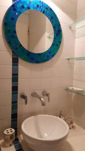 Een badkamer bij Hermoso departamento en Recoleta