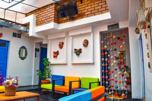 Zona de estar de Saqray Hostel