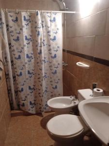Koupelna v ubytování Casa cabaña juanita N2