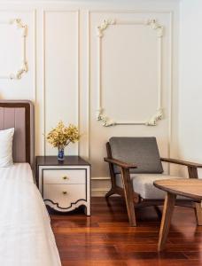 Postel nebo postele na pokoji v ubytování Ngan Ha 2 Apartment + 37 fotografií