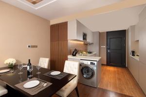 Eldhús eða eldhúskrókur á Rocase Boutique Hotel Wuxi