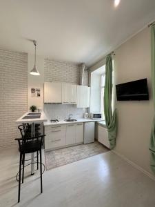 Kuchyňa alebo kuchynka v ubytovaní Modern Apartment in Old City Center