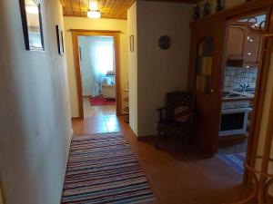 a hallway of a home with a kitchen and a living room at Apartment in Münster/Tirol 450 in Grünsbach