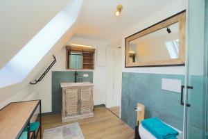 Koupelna v ubytování Ferienhaus Nurda - Seeblick am Wittensee