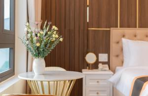 Postel nebo postele na pokoji v ubytování BẢO DUY HOTEL 5
