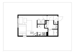 uma planta de uma casa em Quador Waseda em Tóquio