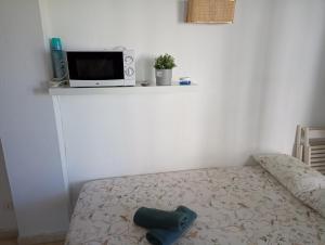 Televízia a/alebo spoločenská miestnosť v ubytovaní Estudio Sota-Piscina