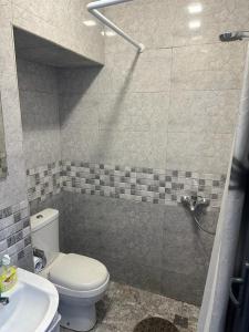 uma casa de banho com um WC e um lavatório em BEST ROOM 4 em Yerevan