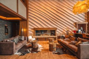 Posezení v ubytování Yu Kiroro, Ski-in Ski-out Luxury Residences