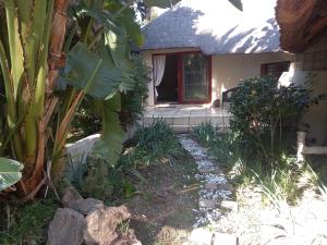 a house with a pathway leading to the front door at Ekuphumleni Holistic Healing Center in Johannesburg