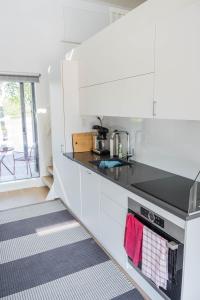 Kuchyň nebo kuchyňský kout v ubytování Villa Wikkelä