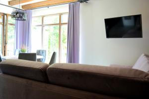 Telewizja i/lub zestaw kina domowego w obiekcie Apartamenty Wilcza Knieja