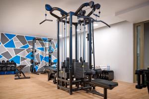 Posilňovňa alebo fitness centrum v ubytovaní Hotel Moeesy, Blue & Green Oasis