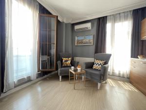 Posezení v ubytování Flats Company - Karakoy Apartment