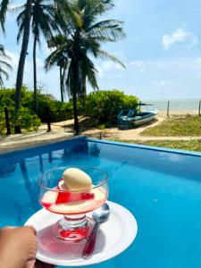 Wellé Wadiya Beach Villa内部或周边的泳池