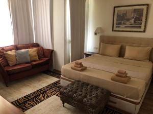 Część wypoczynkowa w obiekcie Apartment Marbella House