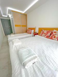 Postel nebo postele na pokoji v ubytování Mercan Otel