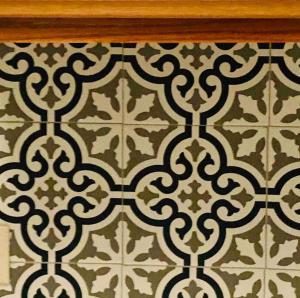 a close up of a tiled floor with at Lincoln Park 3 BR Penthouse in Chicago