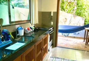 Μπαλκόνι ή βεράντα στο Casa 4 6 Azul , Condominio VilaZion, Arraial D'Ajuda centro