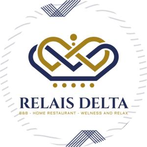 a logo for a relais delia restaurant wellness and relax at Relais Delta Bed Breakfast 