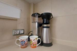 Utensilios para hacer té y café en Apartment with view, wifi and pool in Arguineguin
