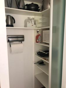 Kuchyň nebo kuchyňský kout v ubytování Ferienwohnung am Bodensee - Ruhe,Natur und Golfgenuss