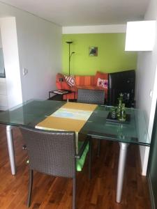 TV a/nebo společenská místnost v ubytování Ferienwohnung am Bodensee - Ruhe,Natur und Golfgenuss