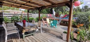 Zahrada ubytování MAISON & PISCINE PRIVES,PLAGES OCEAN ET LAC A 10 kms