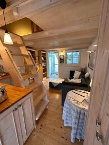 Köök või kööginurk majutusasutuses Haus am See