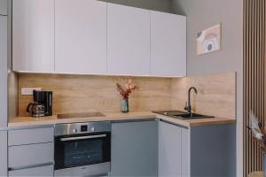 Kuchyň nebo kuchyňský kout v ubytování Apartment Walter