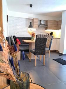 Kuchyň nebo kuchyňský kout v ubytování Apartment Walter