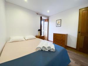 Postel nebo postele na pokoji v ubytování Casa do Crasto