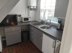 Kuchyň nebo kuchyňský kout v ubytování Ferienhaus Bieberhöhe