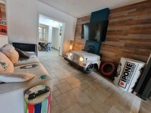 Posezení v ubytování Gîte Le Garage - LOUVRE BOLLAERT