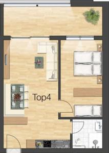Půdorys ubytování Faschina Apartment - Top 4