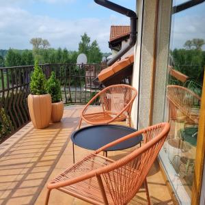 Balkón nebo terasa v ubytování Apartament Nefretete