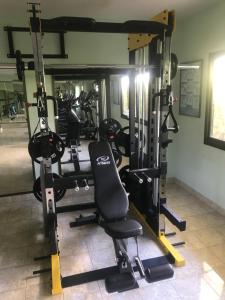 Fitness centrum a/nebo fitness zařízení v ubytování PTK Residence