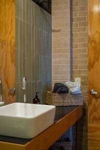 Ванная комната в Estudio, vista increíble @serra