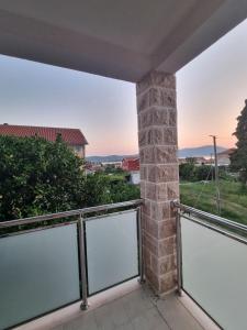 a view from the balcony of a house at Apartment Marijana in Tivat