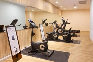 Fitness centrum a/nebo fitness zařízení v ubytování CHECK inn New Taipei LuZhou