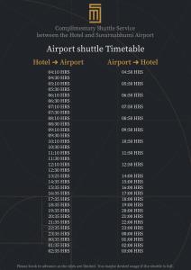 een hoop witte tekst op een zwarte achtergrond bij Siam Mandarina Hotel - Free BKK Airport Shuttle in Lat Krabang