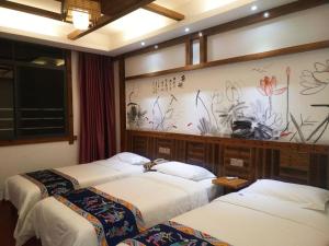 Mountain View Guesthouse客房内的一张或多张床位