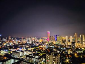 乔治市景观或在公寓看到的城市景观