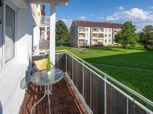 A balcony or terrace at Business Appartements Arnstadt