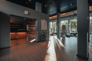Fitness centrum a/nebo fitness zařízení v ubytování Mod 05 Bike Hotel