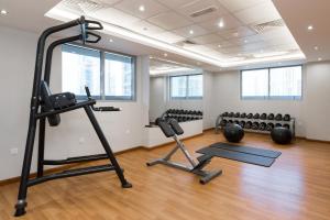 Fitness centrum a/nebo fitness zařízení v ubytování Spacious Studio I Close to Dubai Canal