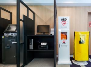 Kuchyň nebo kuchyňský kout v ubytování Daiwa Roynet Hotel Tokyo Osaki