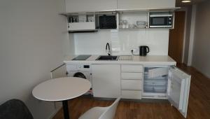 Kuchnia lub aneks kuchenny w obiekcie Seaside Ap 650 widok na morze, parking gratis
